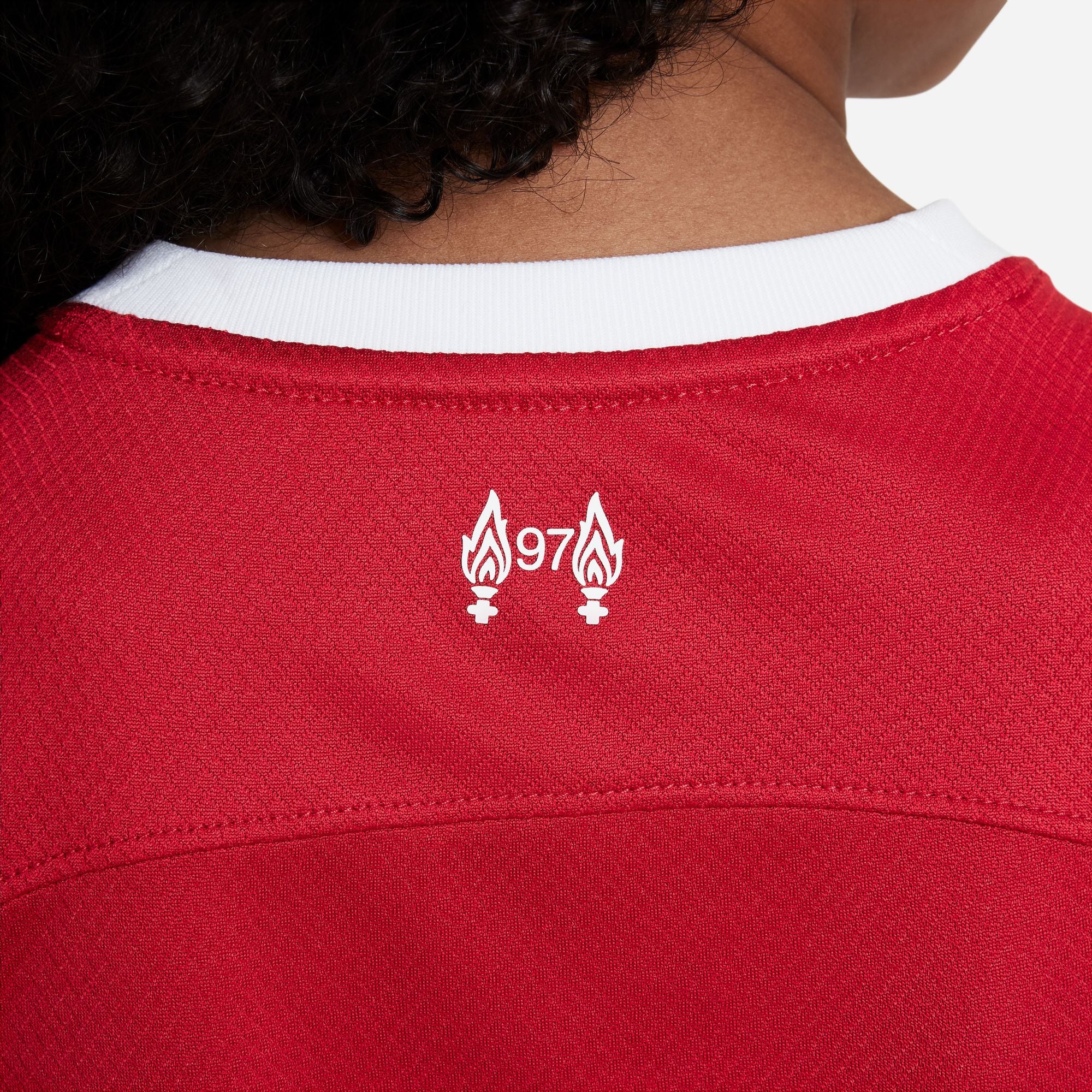 Nike Liverpool FC 2023/24 Stadium Home Big Kids' Dri-FIT Soccer Jersey - DX2766-688-NIKE by Nike | Available at Niky's Sports