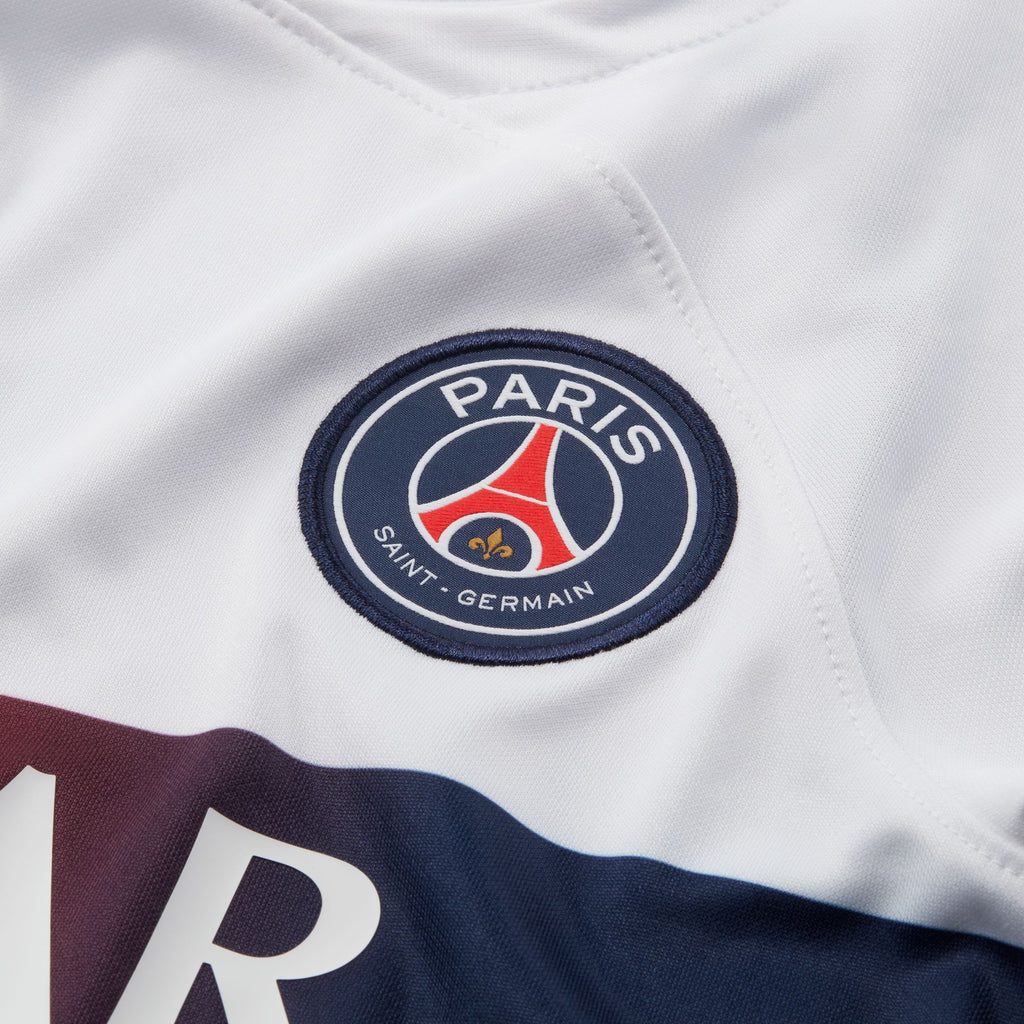 Nike Paris Saint-Germain 2023/24 Stadium Away Big Kids' Dri-FIT Soccer Jersey - DX2767-101-NIKE by Nike | Available at Niky's Sports
