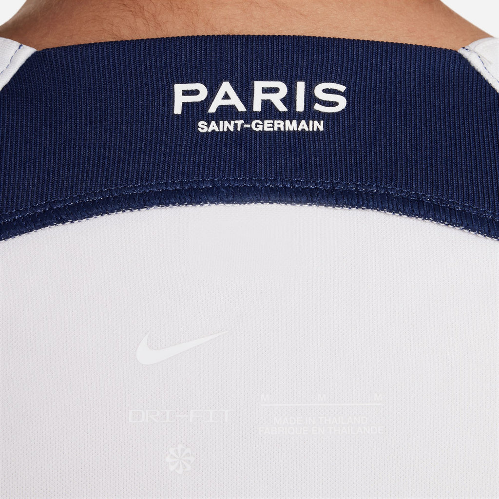 Nike Paris Saint-Germain 2023/24 Stadium Away Big Kids' Dri-FIT Soccer Jersey - DX2767-101-NIKE by Nike | Available at Niky's Sports