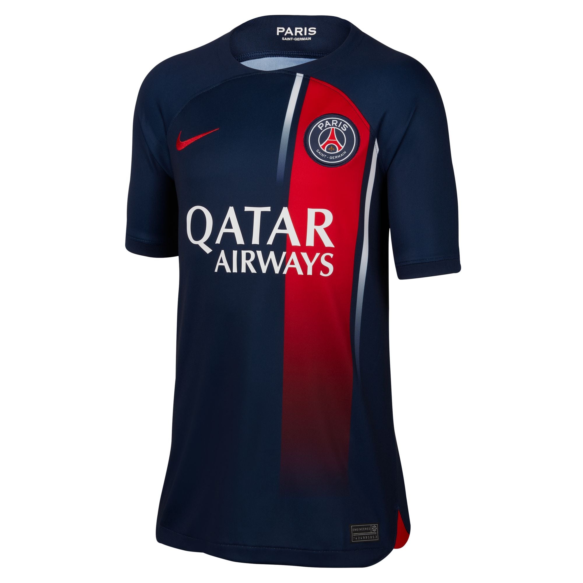 Nike Paris Saint-Germain 2023/24 Stadium Home Big Kids' Dri-FIT Soccer Jersey