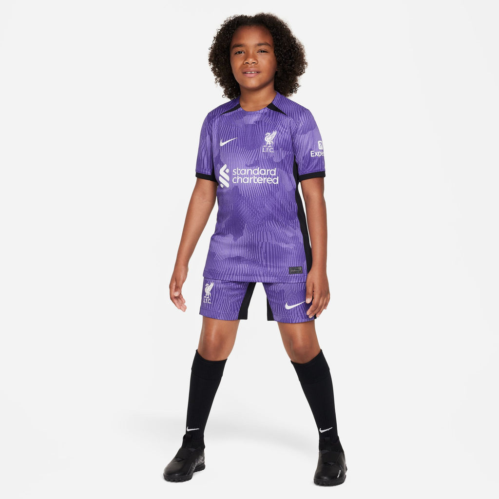 Nike Liverpool FC 2023/24 Stadium Third Big Kids' Dri-FIT Soccer Jersey - DX9851-568-NIKE by Nike | Available at Niky's Sports