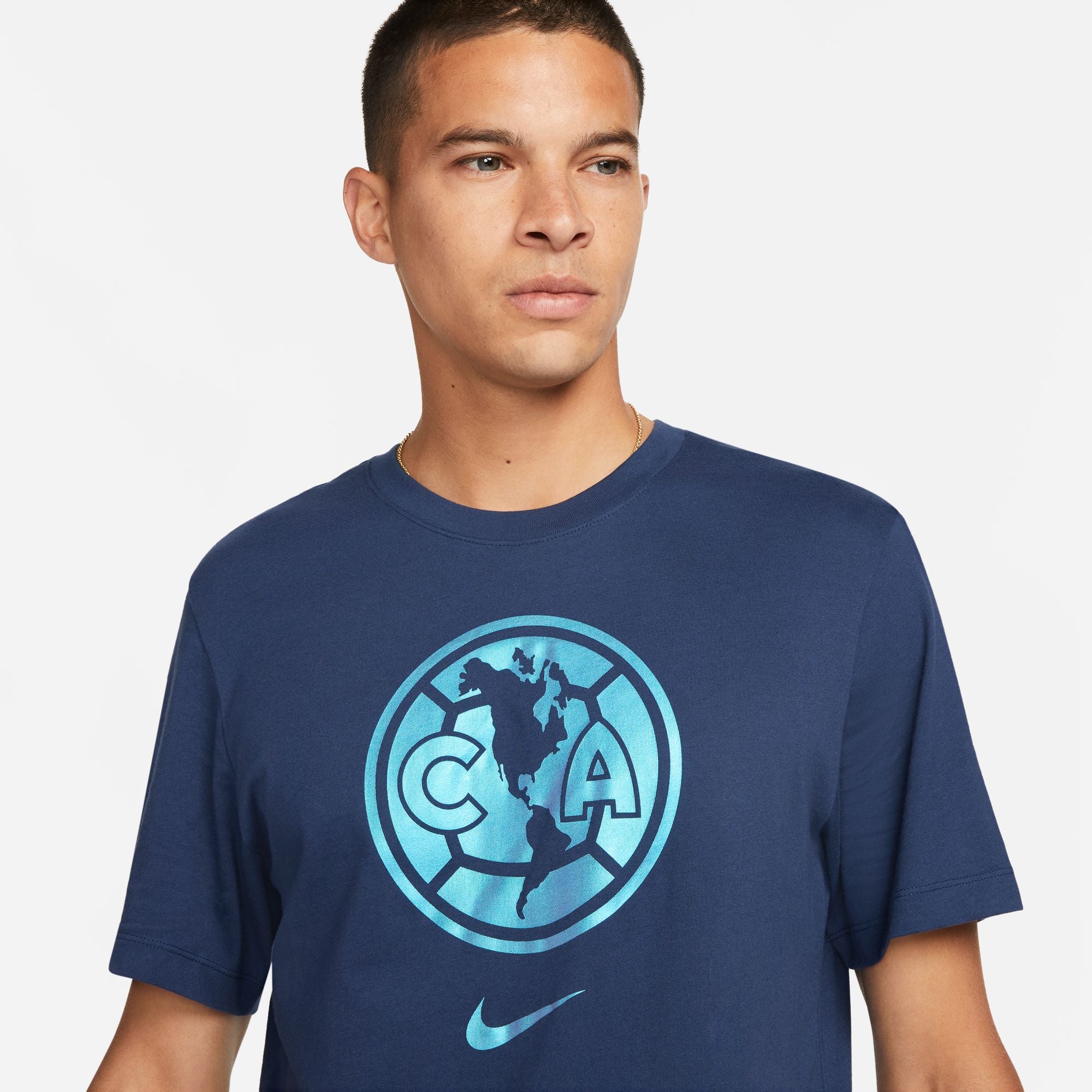 Nike Club America Crest Men's T-Shirt - FD1038-410-NIKE by Nike | Available at Niky's Sports