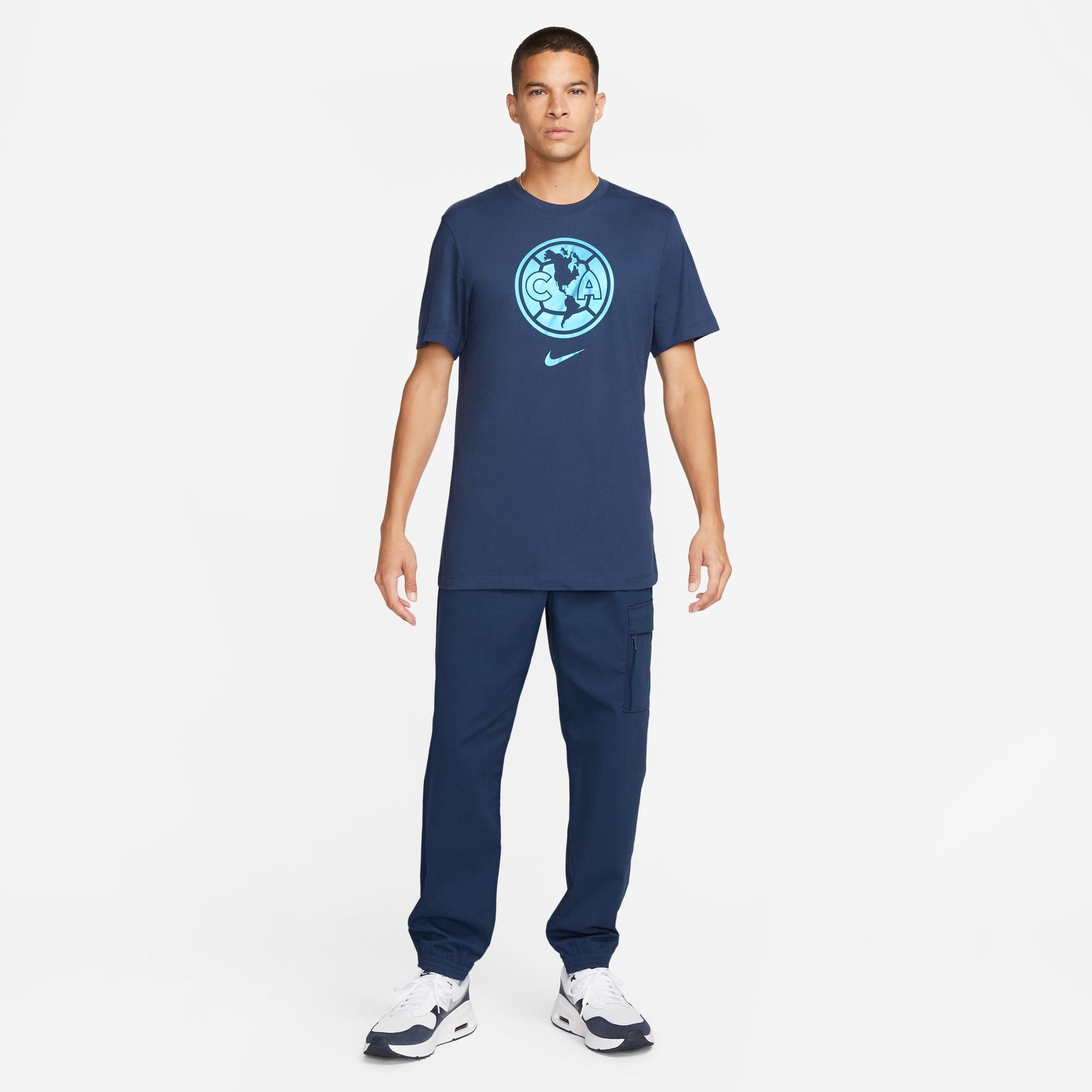 Nike Club America Crest Men's T-Shirt - FD1038-410-NIKE by Nike | Available at Niky's Sports