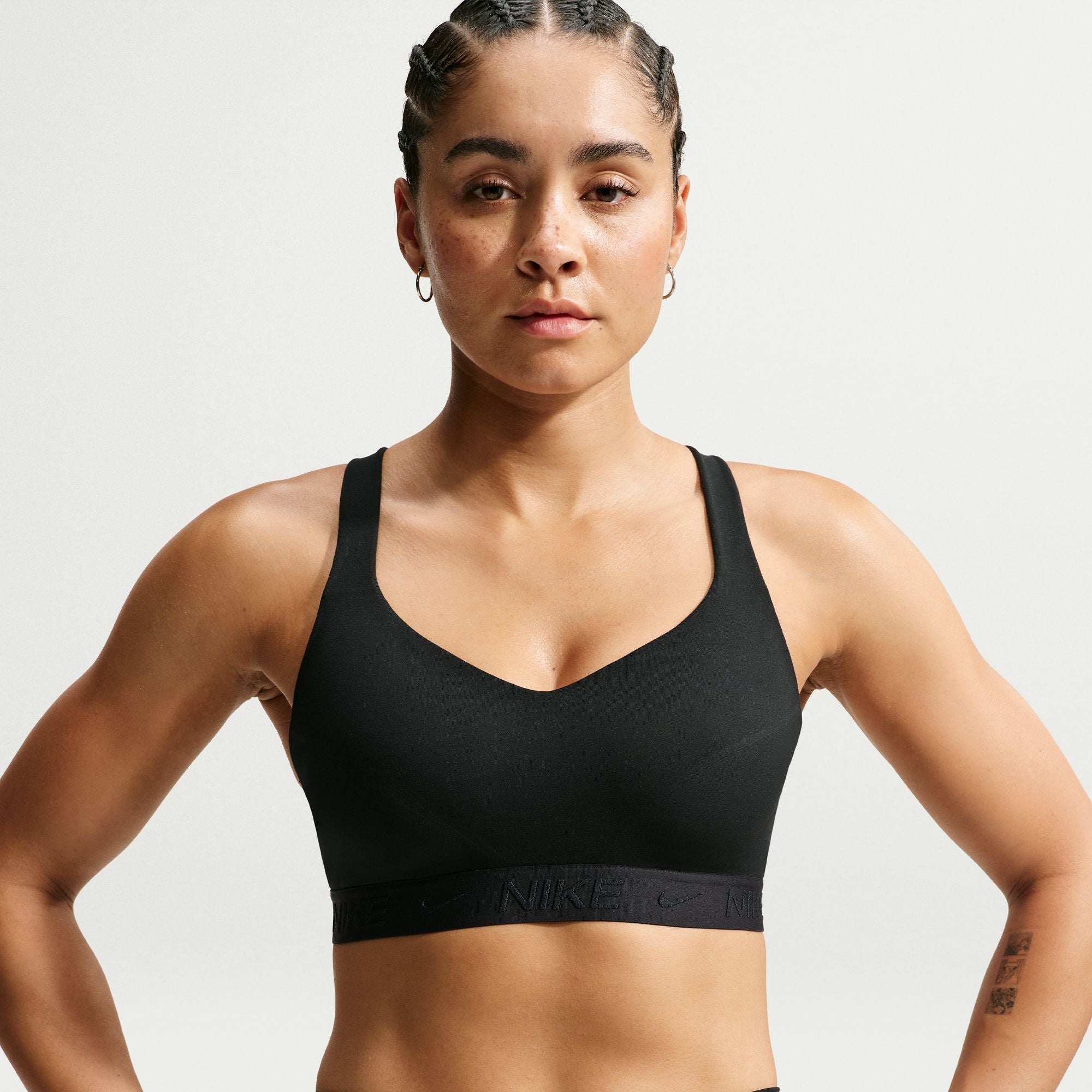 Nike Indy High Support Women's Padded Adjustable Sports Bra - FD1068-010 by Nike | Available at Niky's Sports