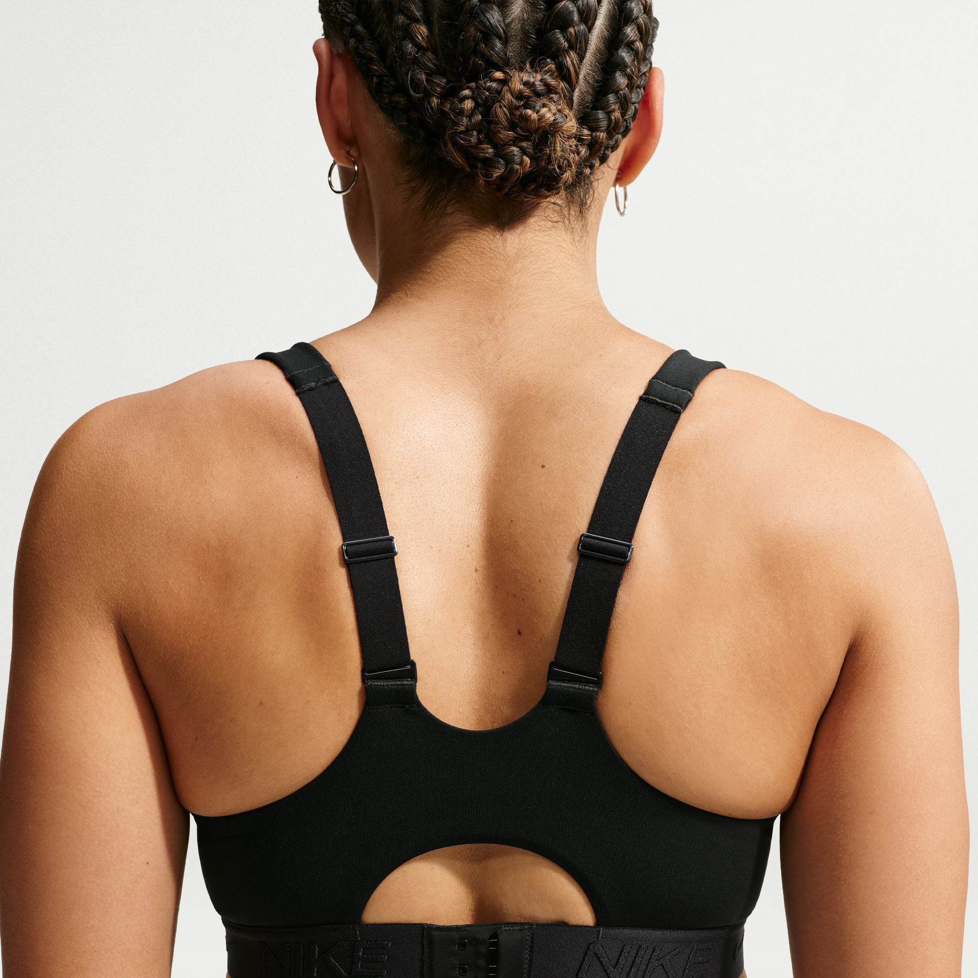 Nike Indy High Support Women's Padded Adjustable Sports Bra - FD1068-010 by Nike | Available at Niky's Sports