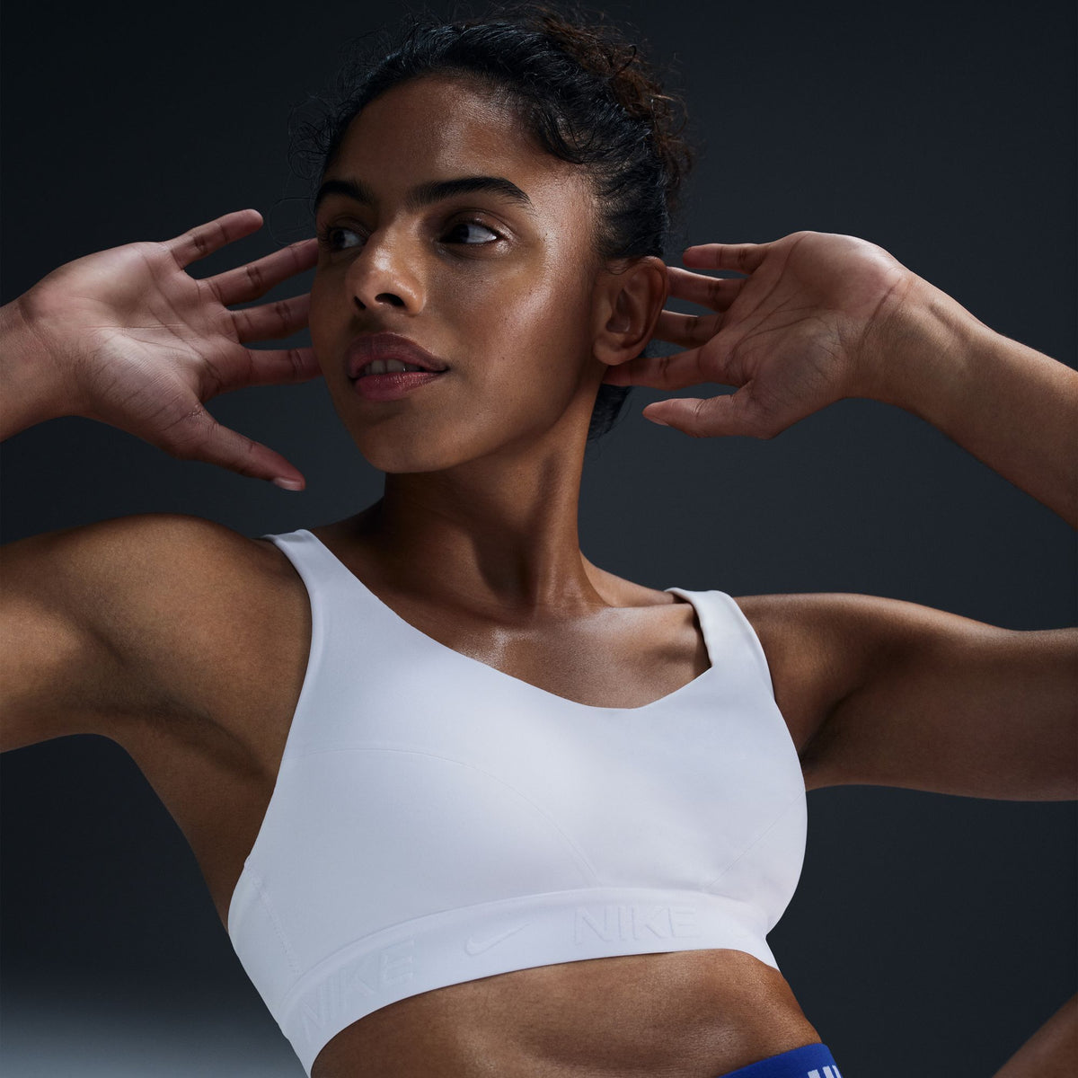 Nike Indy High Support Women's Padded Adjustable Sports Bra - FD1068-100 by Nike | Available at Niky's Sports