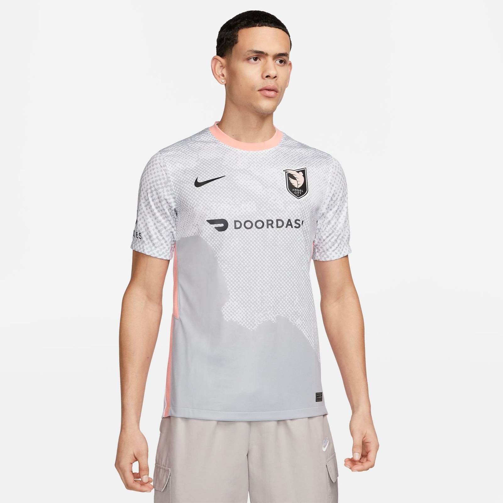 Nike Angel City FC 2023 Stadium Away Men's Nike Dri-FIT Soccer Jersey - FD1222-101-NIKE by Nike | Available at Niky's Sports