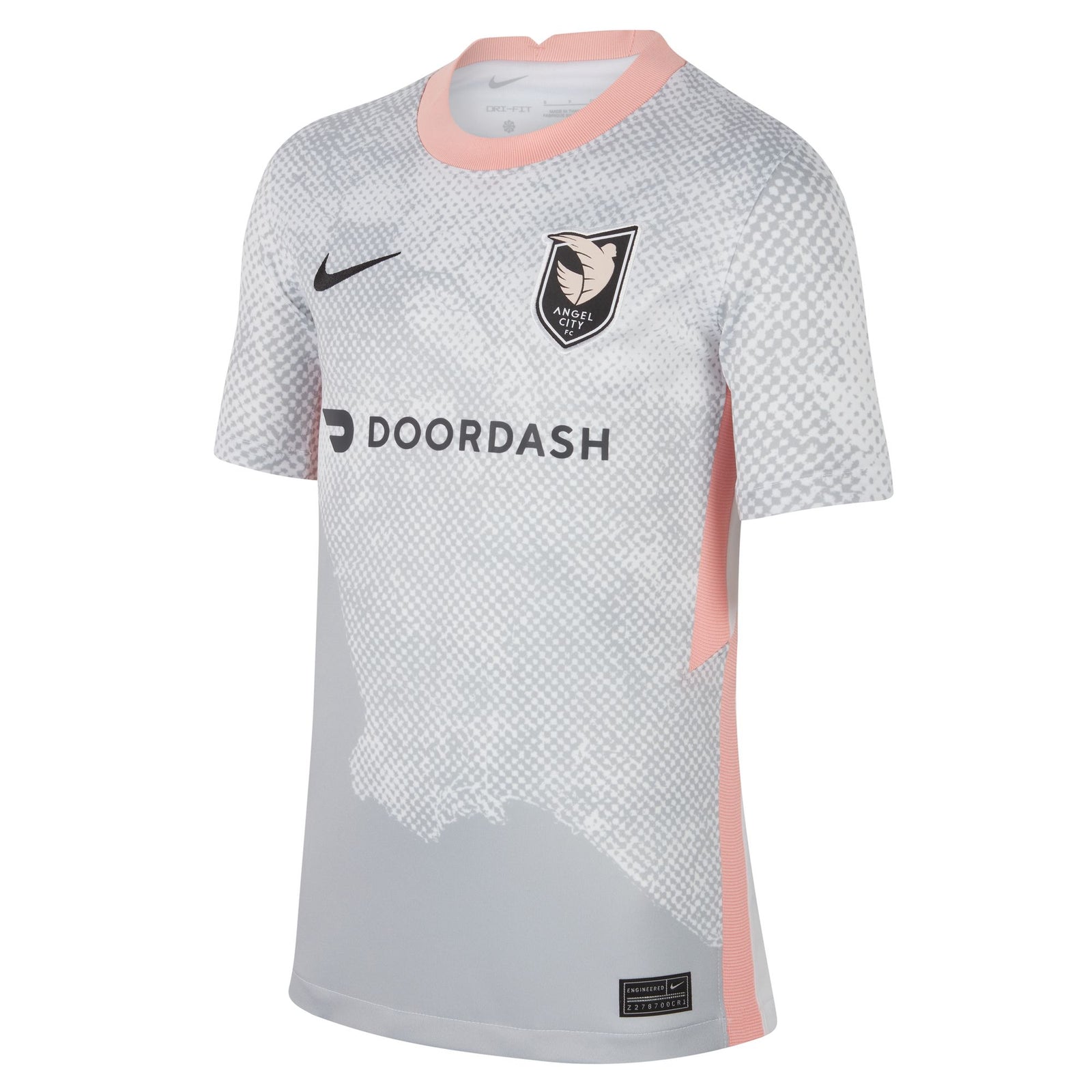 Nike Angel City FC 2023 Stadium Away Big Kids' Dri-FIT Soccer Jersey - FD1225-101-NIKE by Nike | Available at Niky's Sports