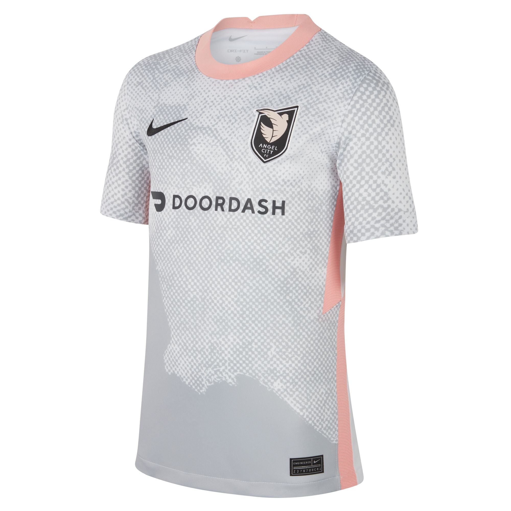 Nike Angel City FC 2023 Stadium Away Big Kids' Dri-FIT Soccer Jersey - FD1225-101-NIKE by Nike | Available at Niky's Sports