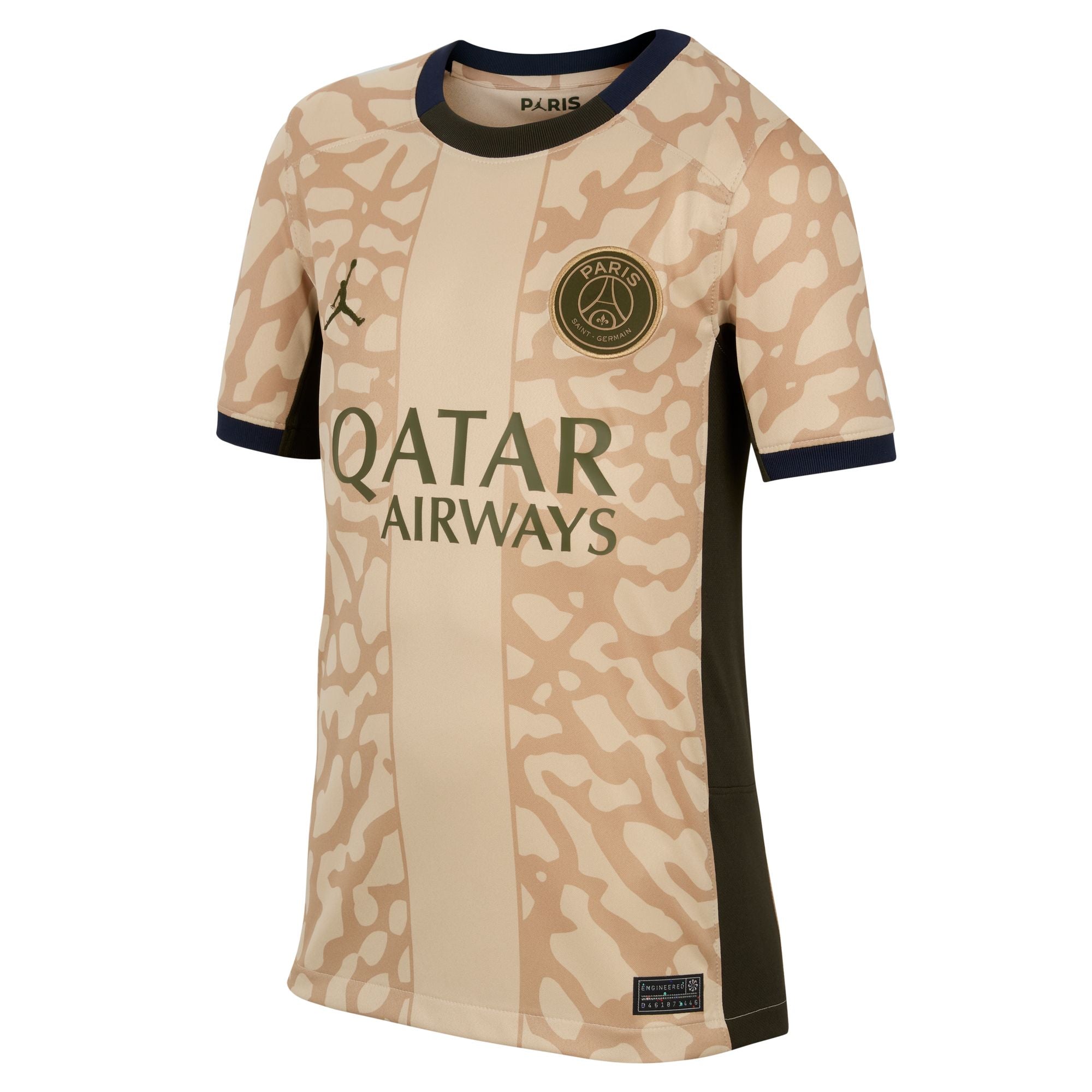 PSG ラモス #4 サードユニフォーム PSG Jordan Fourth Stadium Shirt 2024-25 with Cup printing L