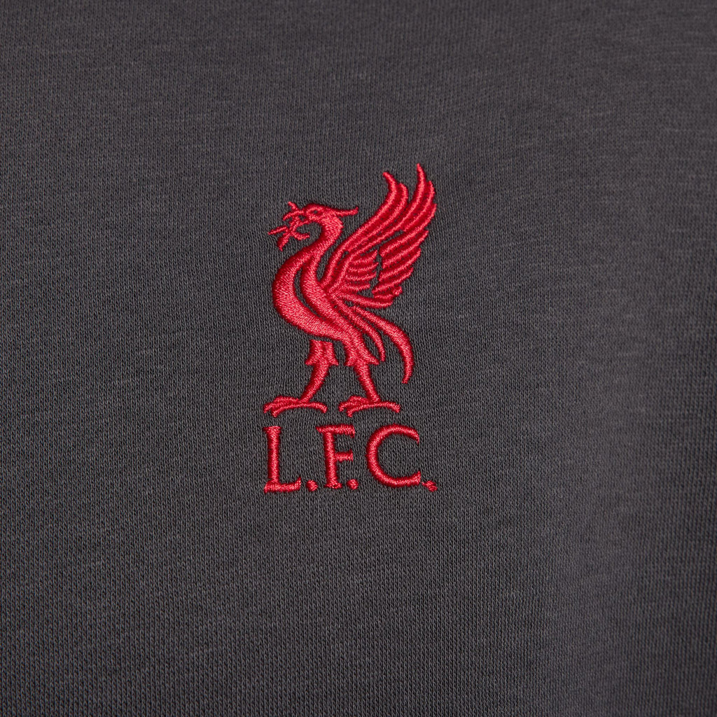 Nike Liverpool FC Club Fleece Men's Soccer Graphic Pullover Hoodie - FD7171-061-NIKE by Nike | Available at Niky's Sports