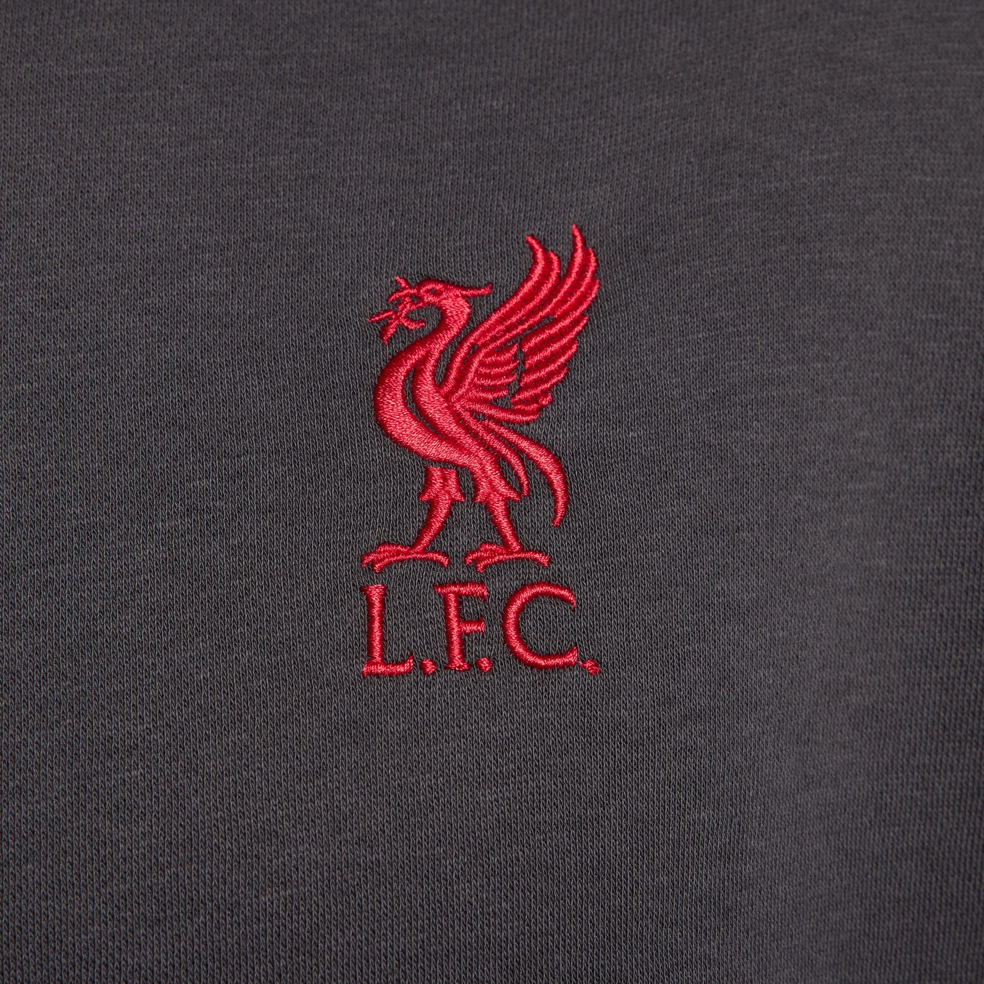 Nike Liverpool FC Club Fleece Men's Soccer Graphic Pullover Hoodie - FD7171-061-NIKE by Nike | Available at Niky's Sports
