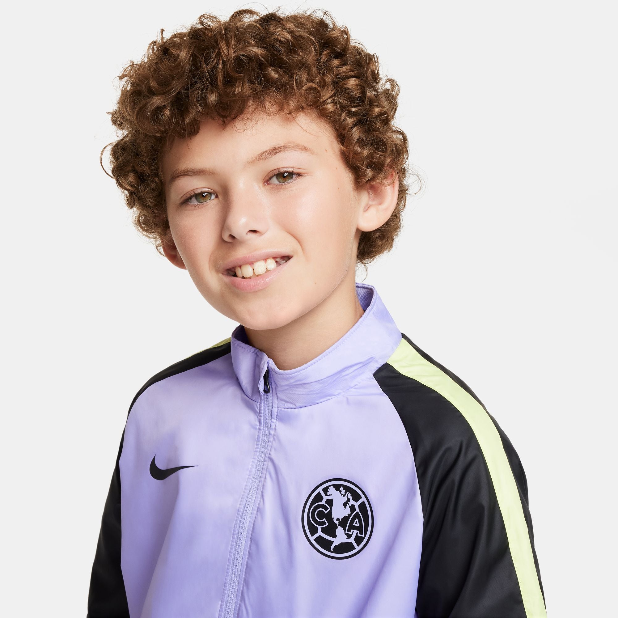 Nike Club America Academy AWF Third Big Kids' Soccer Full-Zip Repel Jacket