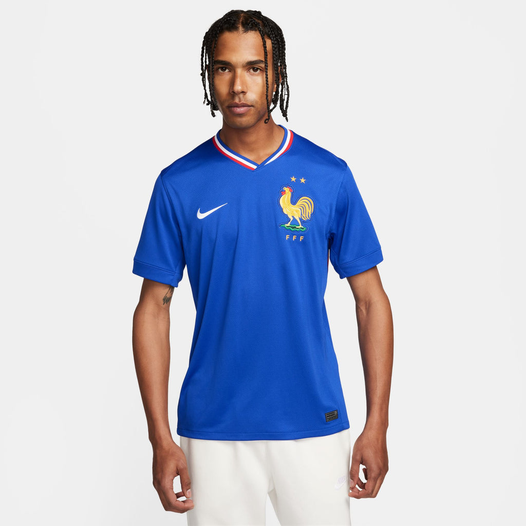Nike FFF (Men's Team) 2024/25 Stadium Home Men's Dri-FIT Soccer Replica Jersey - FJ1259-452-NIKE by Nike | Available at Niky's Sports