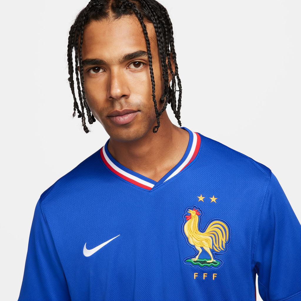 Nike FFF (Men's Team) 2024/25 Stadium Home Men's Dri-FIT Soccer Replica Jersey - FJ1259-452-NIKE by Nike | Available at Niky's Sports