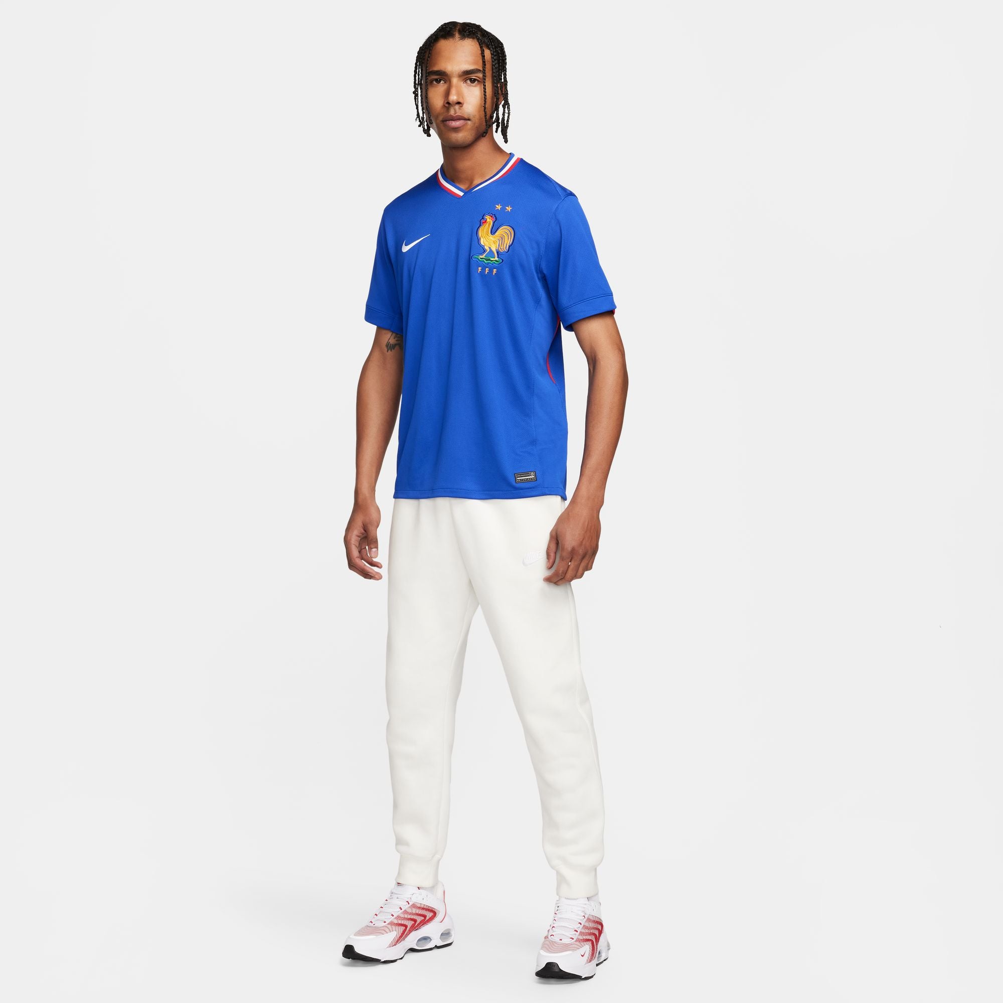 Nike FFF (Men's Team) 2024/25 Stadium Home Men's Dri-FIT Soccer Replica Jersey - FJ1259-452-NIKE by Nike | Available at Niky's Sports