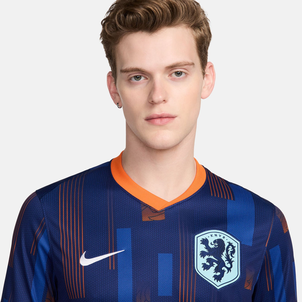Nike Netherlands (Men's Team) 2024/25 Stadium Away Men's Dri-FIT Soccer Replica Jersey - FJ1260-492-NIKE by Nike | Available at Niky's Sports
