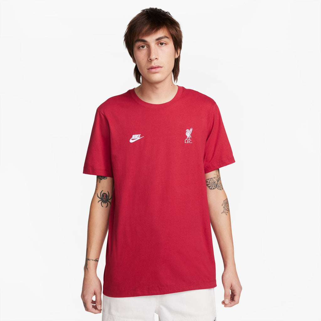 Nike Liverpool Essential Tee - FJ1706-608-NIKE by Nike | Available at Niky's Sports