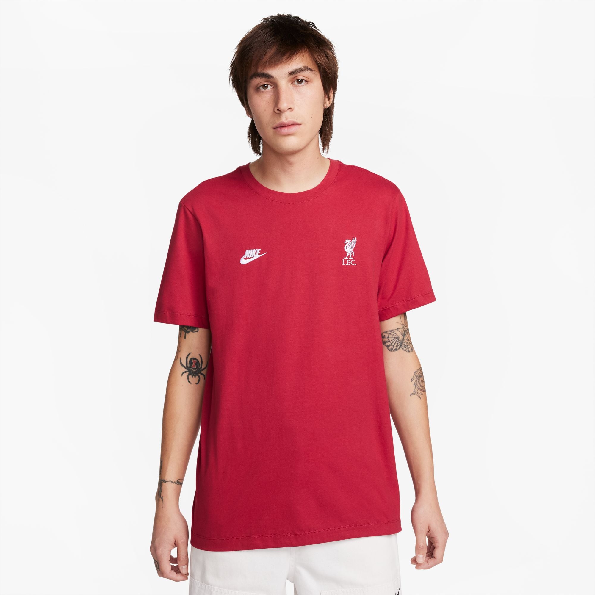 Nike Liverpool Essential Tee - FJ1706-608-NIKE by Nike | Available at Niky's Sports