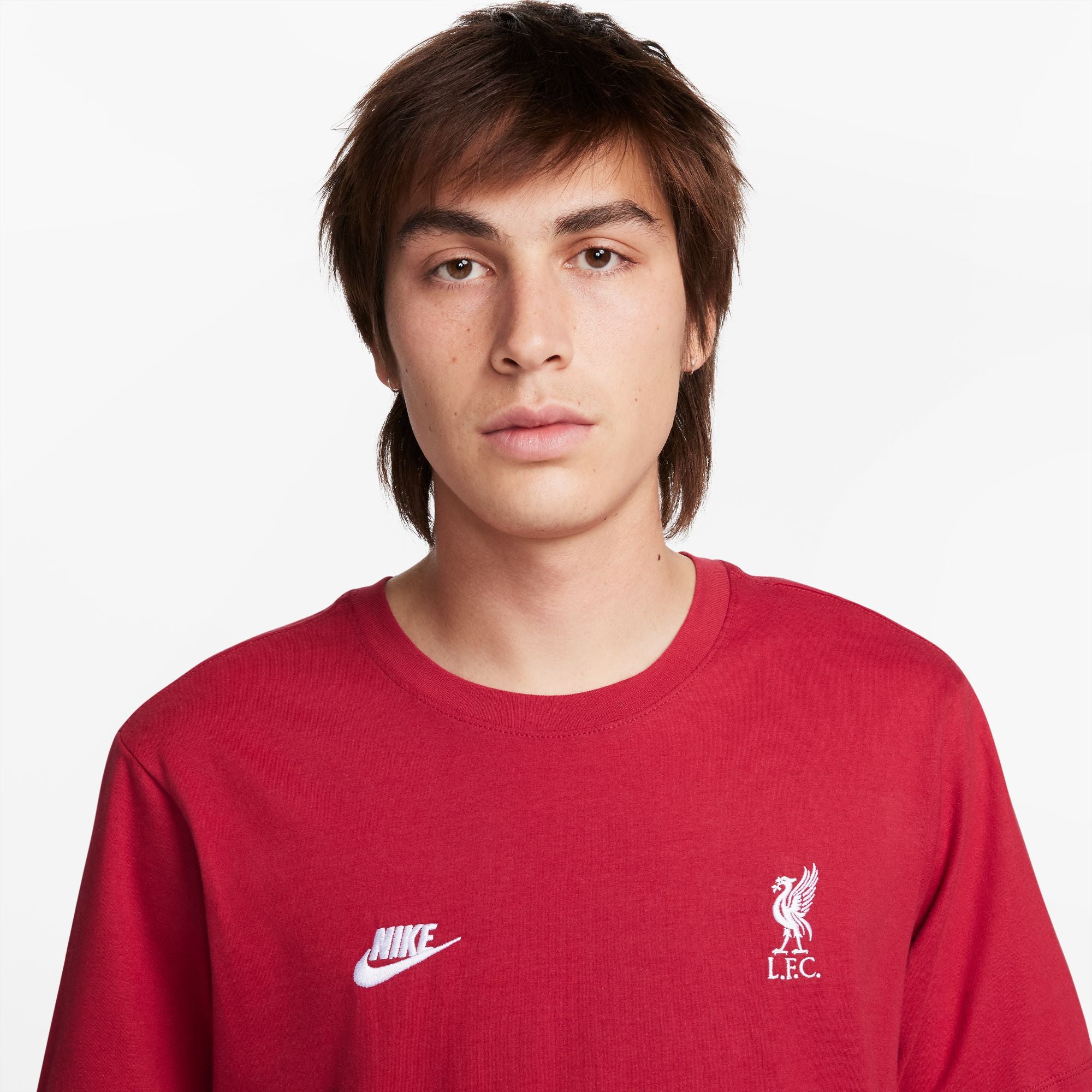Nike Liverpool Essential Tee - FJ1706-608-NIKE by Nike | Available at Niky's Sports