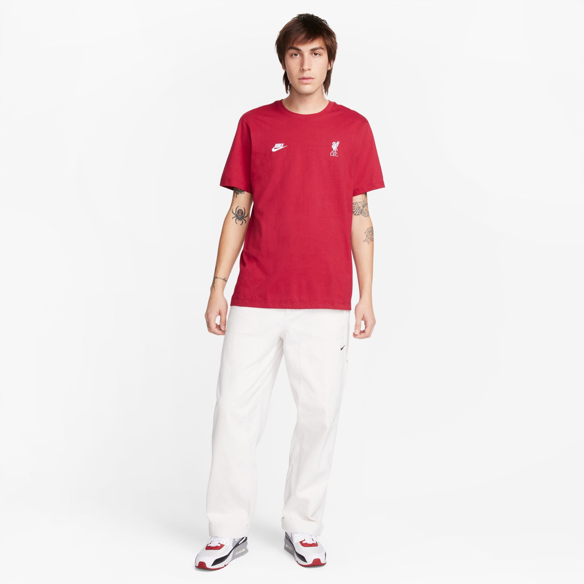 Nike Liverpool Essential Tee - FJ1706-608-NIKE by Nike | Available at Niky's Sports