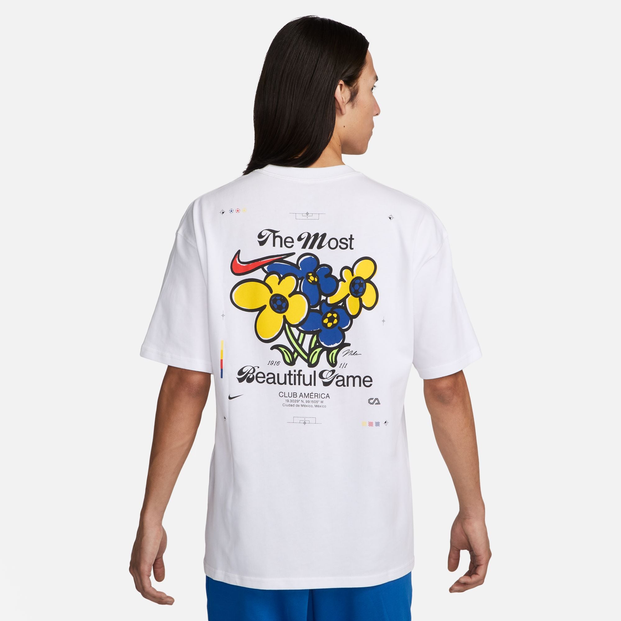 Nike Club America Original Max90 Tee - FJ1979-100-NIKE by Nike | Available at Niky's Sports