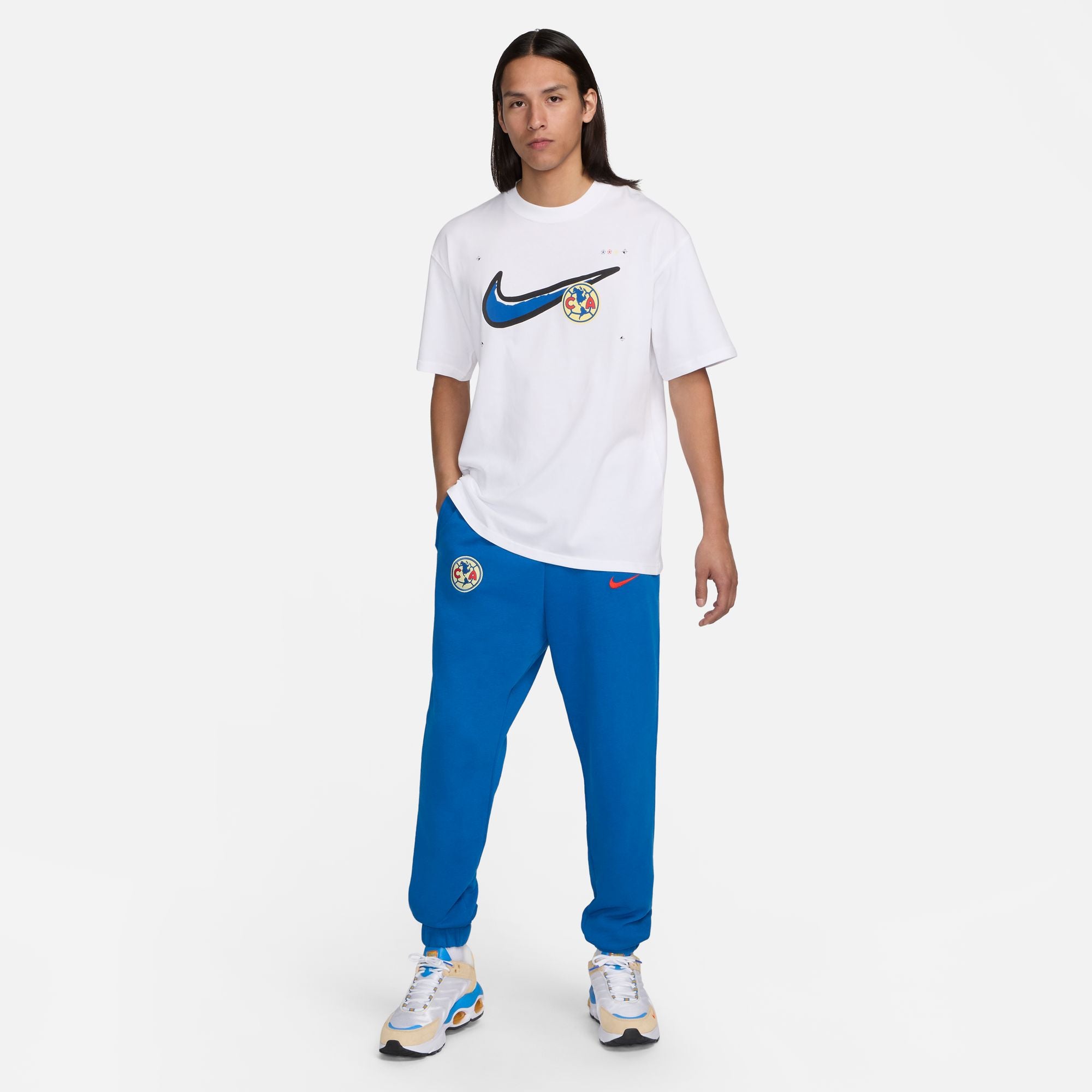 Nike Club America Original Max90 Tee - FJ1979-100-NIKE by Nike | Available at Niky's Sports