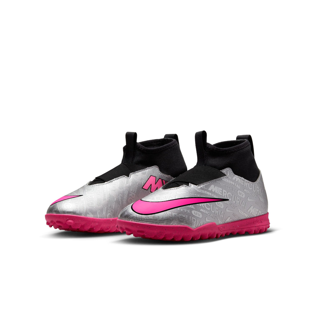 Nike Jr. Zoom Mercurial Superfly 9 Academy XXV TF Big Kids' Turf Soccer Shoes - FJ2033-060-NIKE by Nike | Available at Niky's Sports