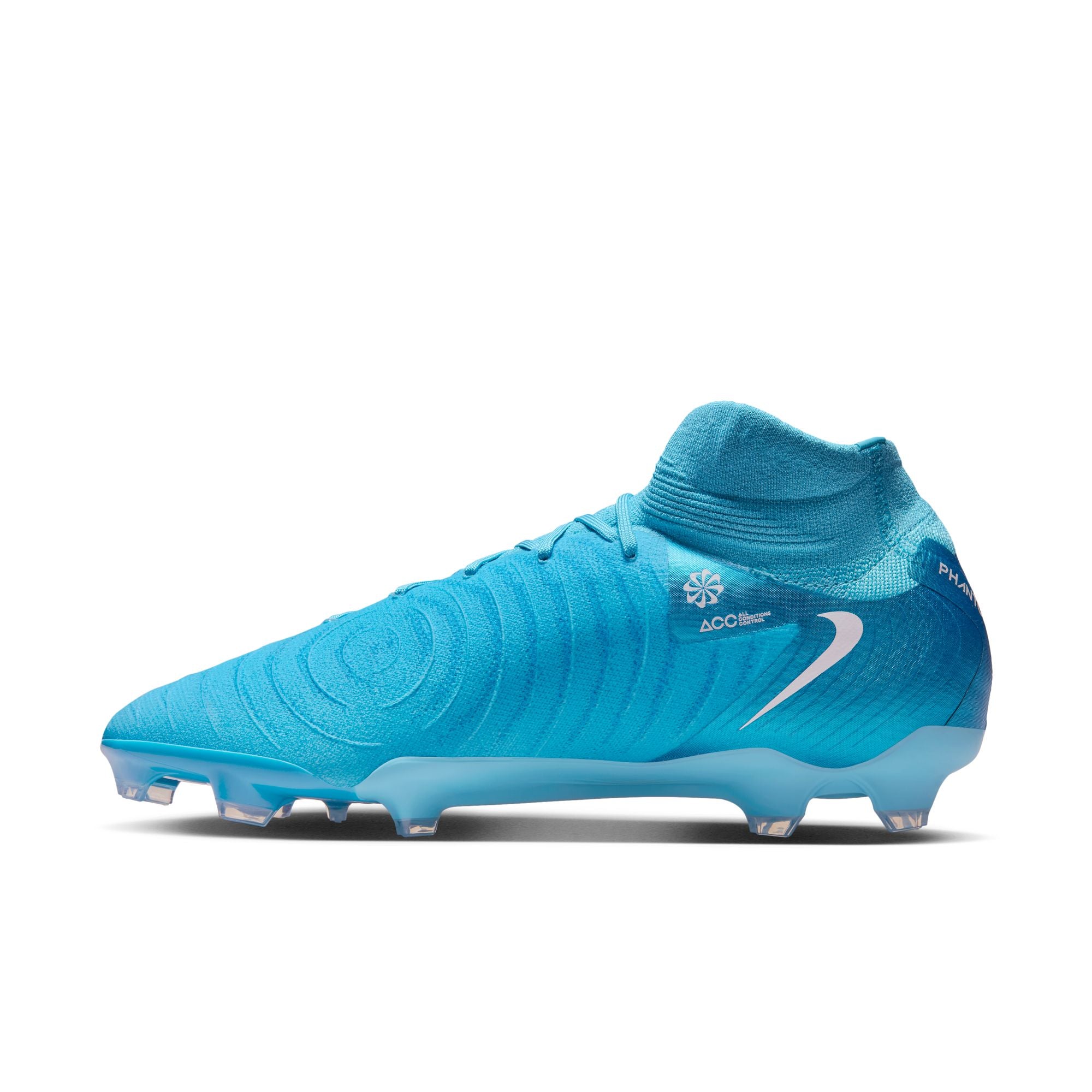 Nike Phantom Luna 2 Pro FG High-Top Soccer Cleats - FJ2575-400-NIKE by Nike | Available at Niky's Sports
