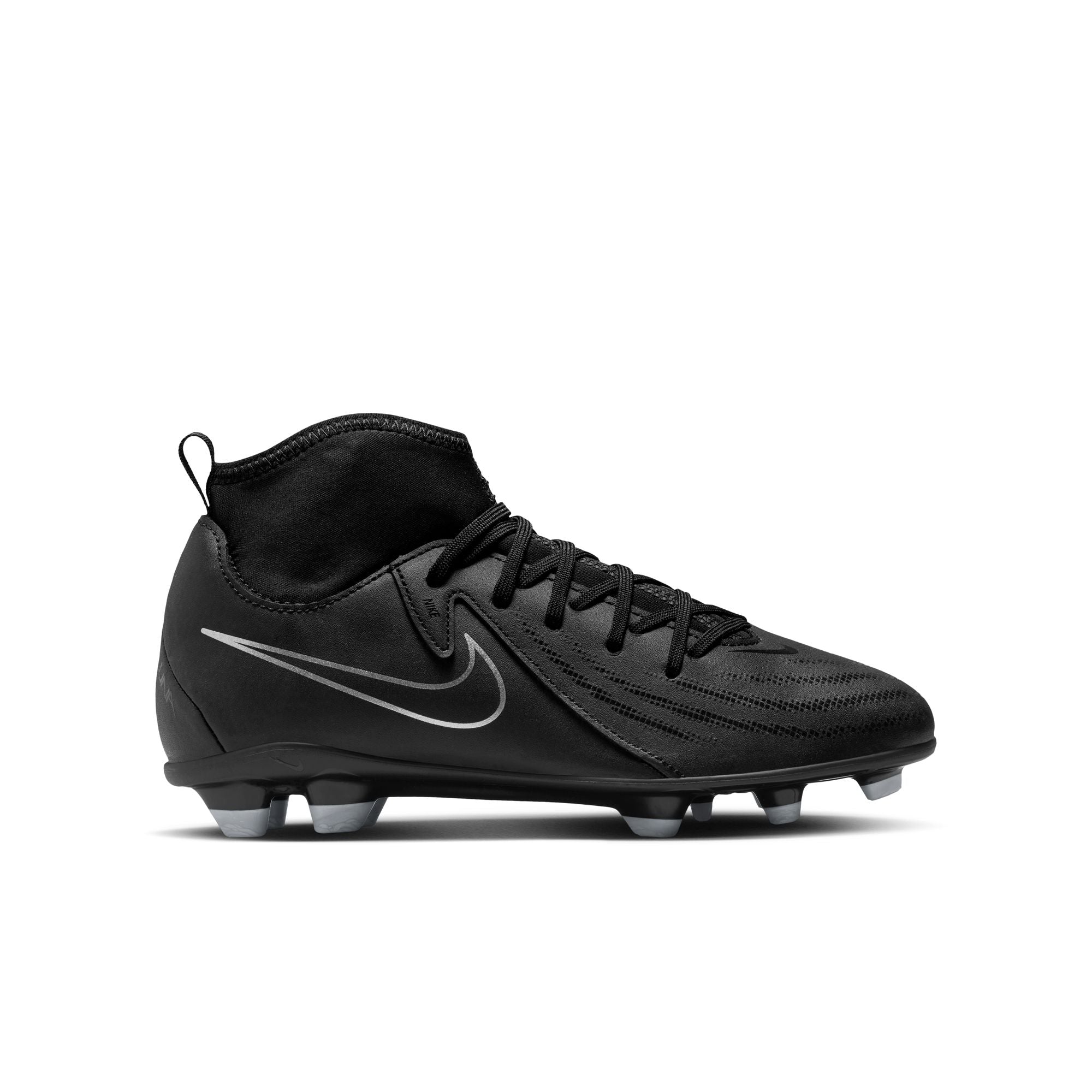 Nike Jr. Phantom Luna 2 Club Little/Big Kids' MG High-Top Soccer Cleats - FJ2601-001-NIKE by Nike | Available at Niky's Sports