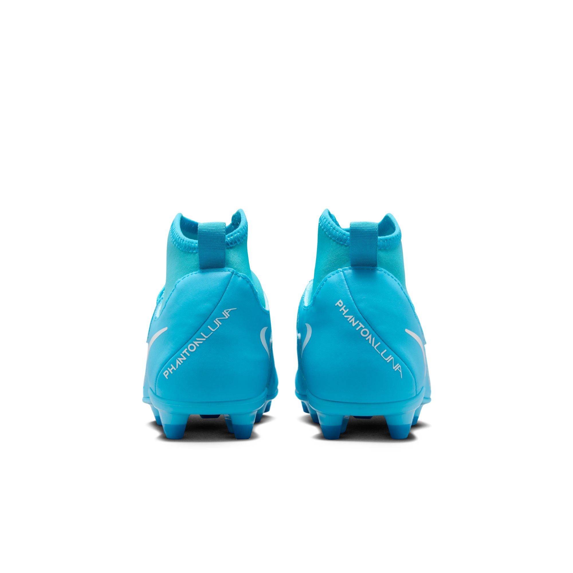 Nike Jr. Phantom Luna 2 Club Little/Big Kids' MG High-Top Soccer Cleats - FJ2601-400-NIKE by Nike | Available at Niky's Sports