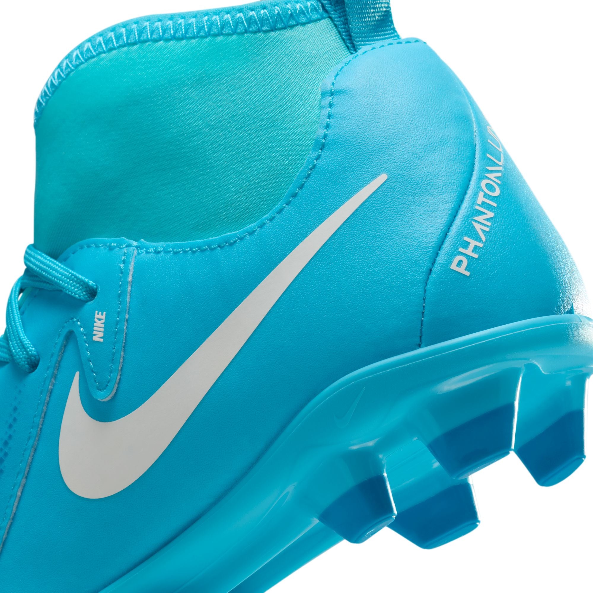 Nike Jr. Phantom Luna 2 Club Little/Big Kids' MG High-Top Soccer Cleats - FJ2601-400-NIKE by Nike | Available at Niky's Sports