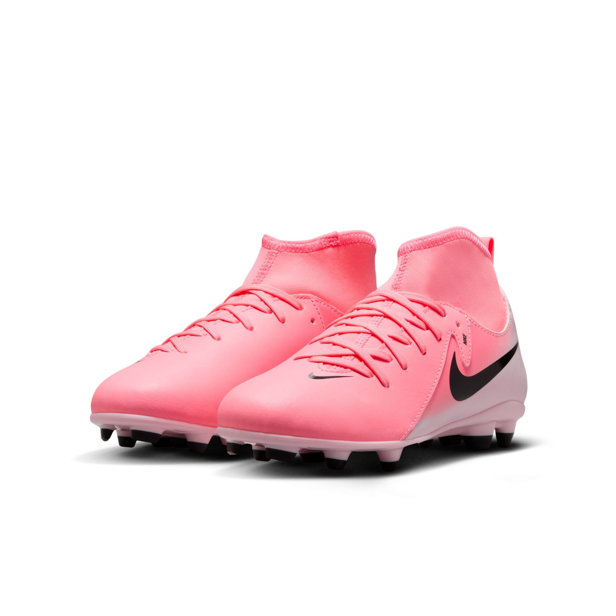 Nike Jr. Phantom Luna 2 Club Little/Big Kids' MG High-Top Soccer Cleats - FJ2601-600-NIKE by Nike | Available at Niky's Sports