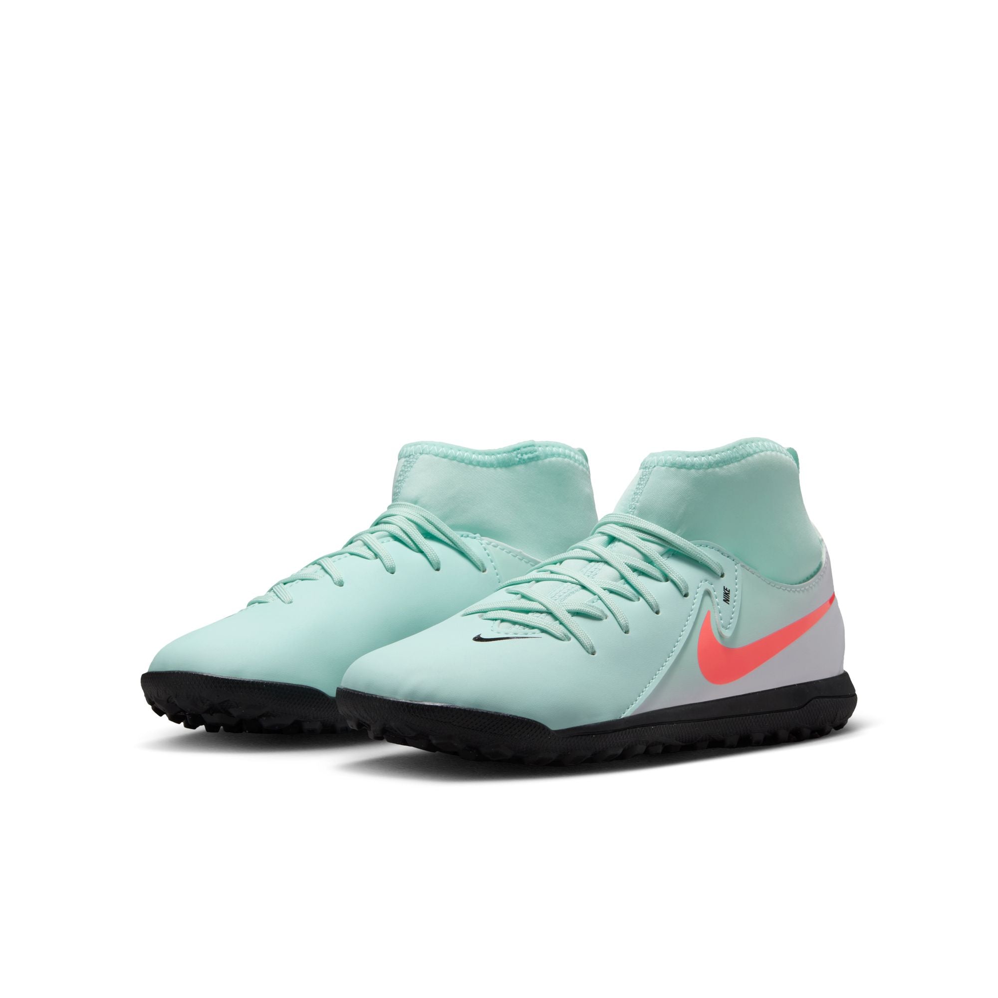 Nike Jr. Phantom Luna 2 Club Little/Big Kids' TF High-Top Soccer Shoes - FJ2607-300-NIKE by Nike | Available at Niky's Sports