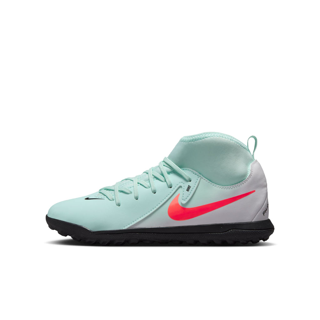 Nike Jr. Phantom Luna 2 Club Little/Big Kids' TF High-Top Soccer Shoes - FJ2607-300-NIKE by Nike | Available at Niky's Sports