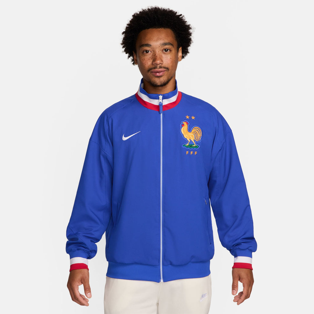 Nike FFF France Strike Home Men's Dri-FIT Soccer Jacket - FJ2903-452-NIKE by Nike | Available at Niky's Sports