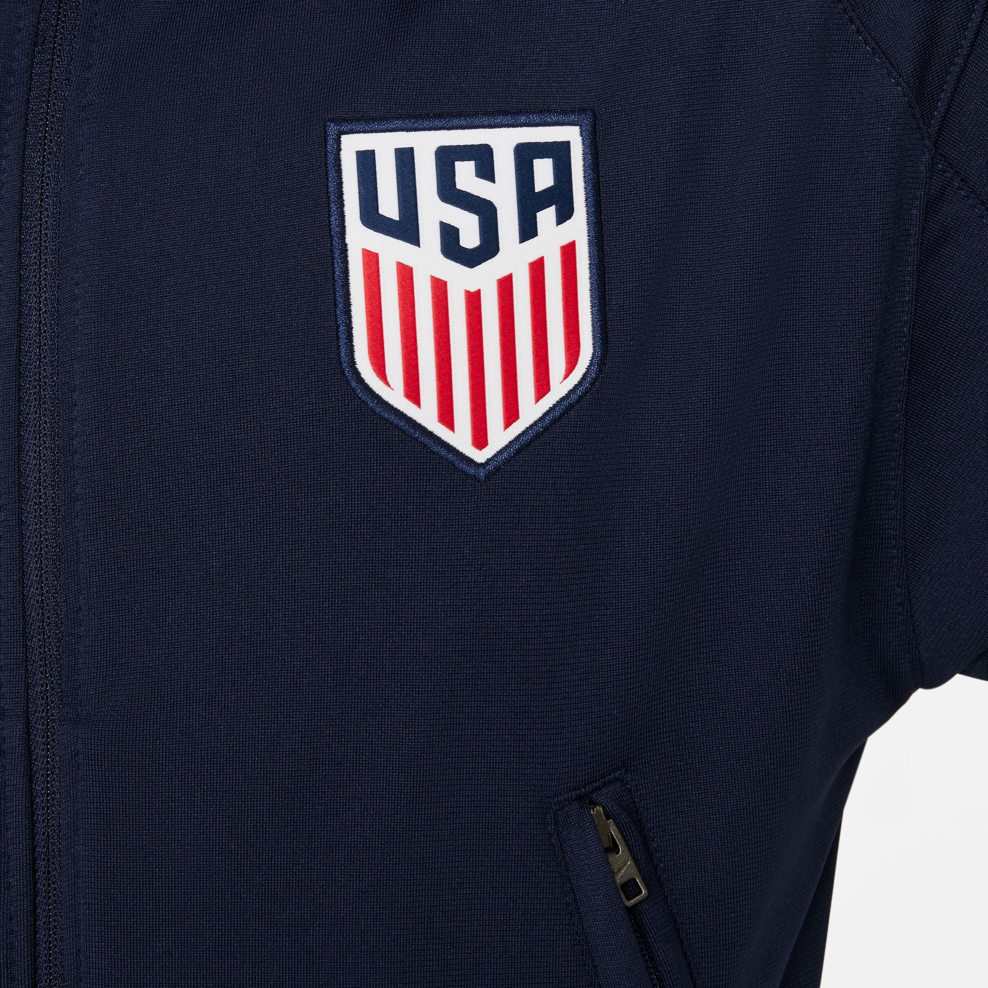Nike USMNT Strike Big Kids' Dri-FIT Soccer Track Jacket - FJ3060-452-NIKE by Nike | Available at Niky's Sports