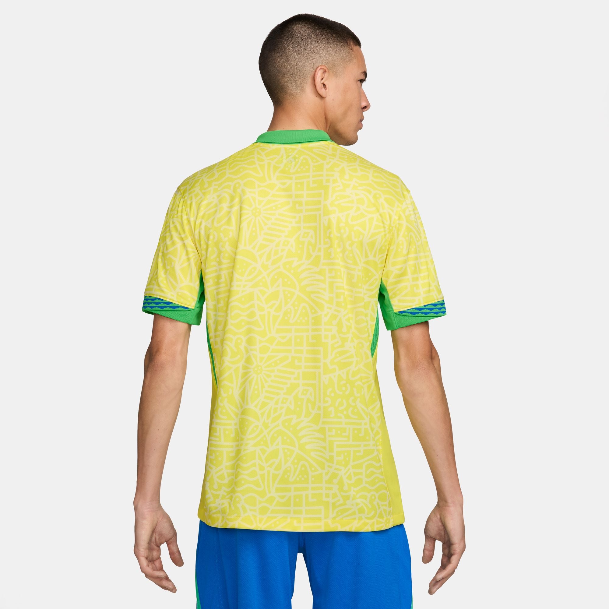Nike Brazil 2024 Stadium Home Men's Dri-FIT Soccer Replica Jersey - FJ4284-706-NIKE by Nike | Available at Niky's Sports
