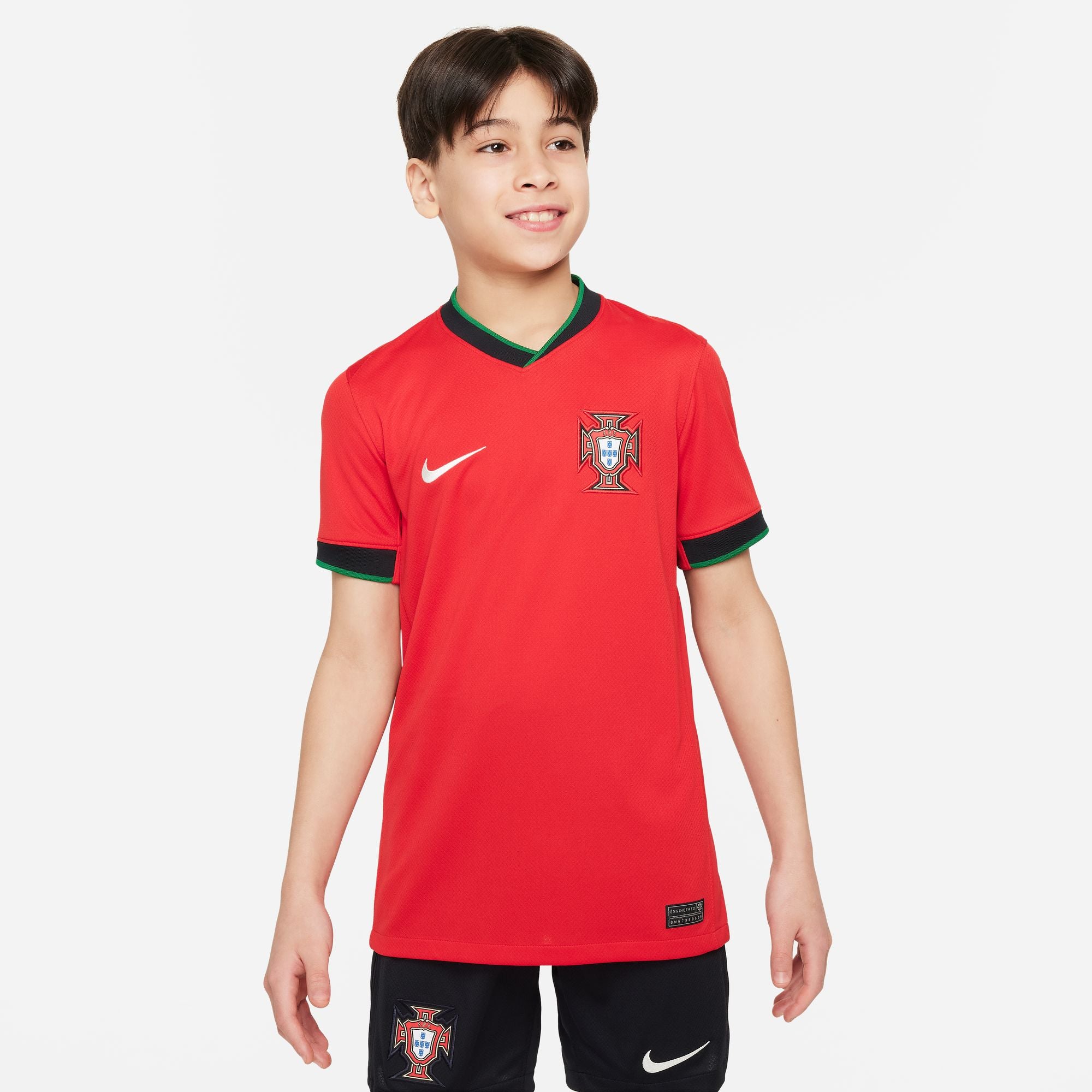 Nike Portugal 2024 Stadium Home Big Kids' Dri-FIT Soccer Replica Jersey