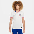 Nike USA 2024 Stadium Home Big Kids' Dri-FIT Soccer Replica Jersey - FJ4374-100-NIKE by Nike | Available at Niky's Sports