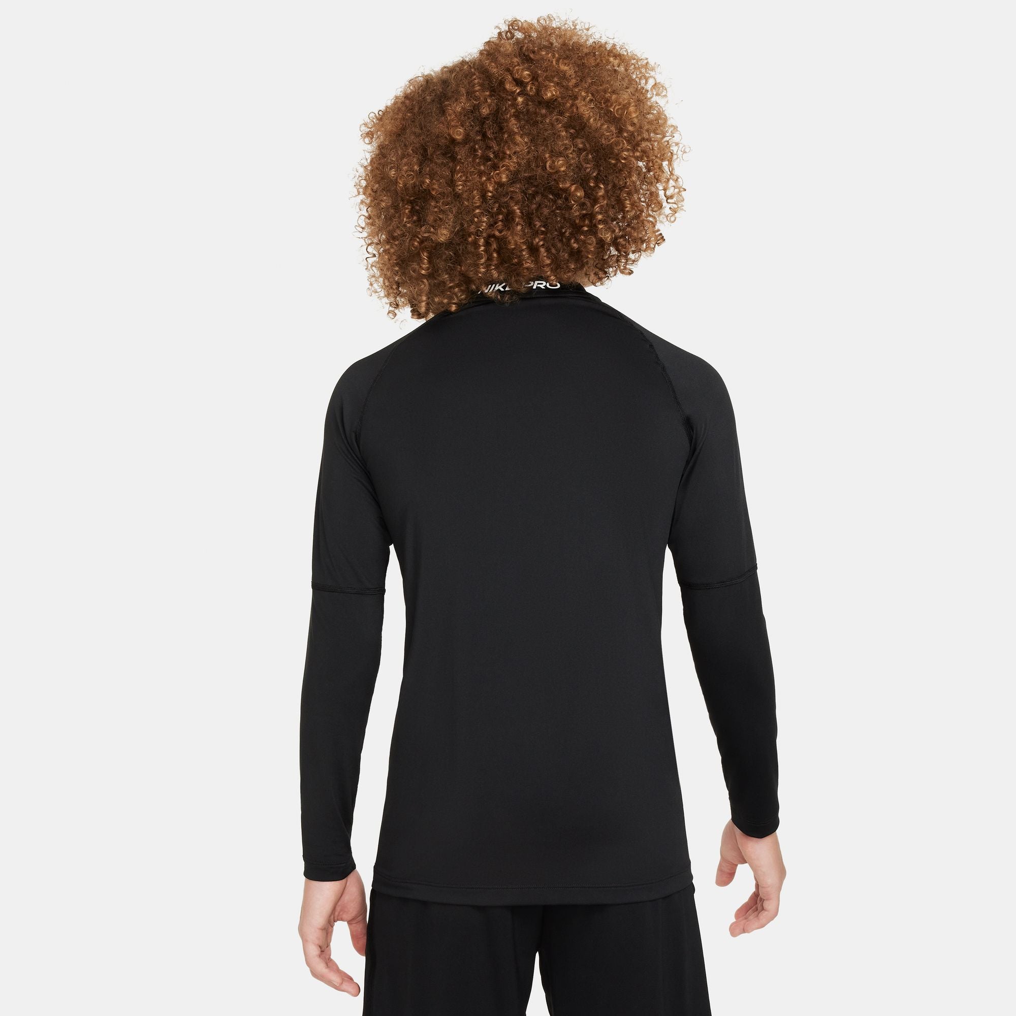 Nike Pro Big Kids' (Boys') Dri-FIT Long-Sleeve Top - FJ6822-010-NIKE by Nike | Available at Niky's Sports