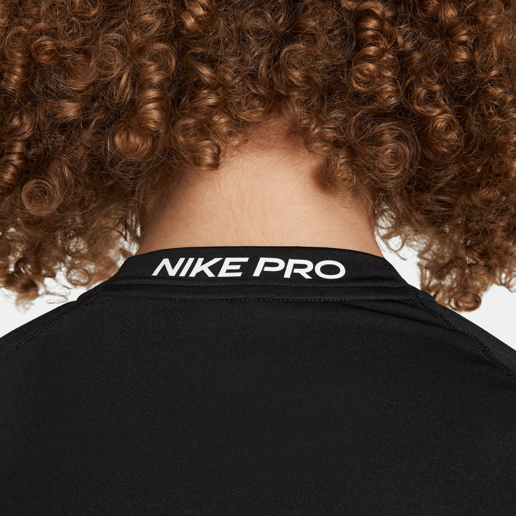 Nike Pro Big Kids' (Boys') Dri-FIT Long-Sleeve Top - FJ6822-010-NIKE by Nike | Available at Niky's Sports