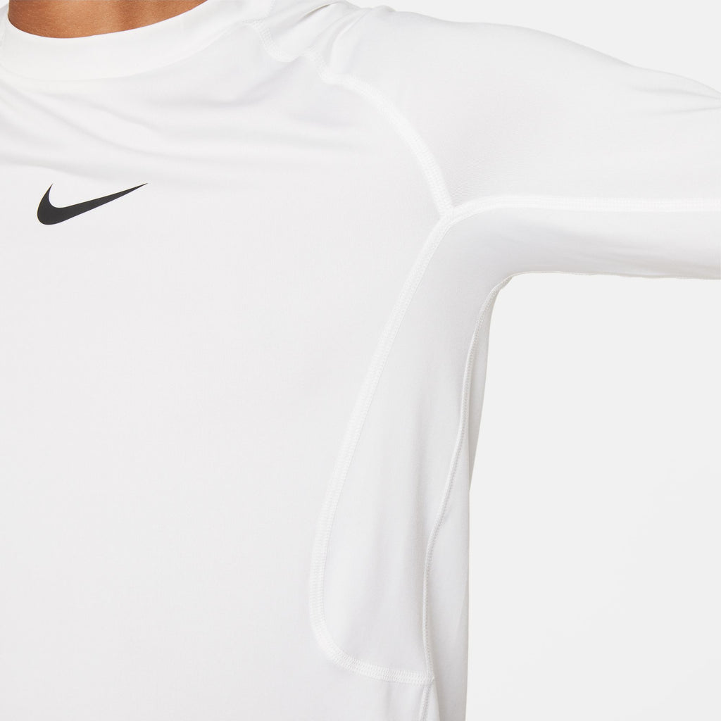 Nike Pro Big Kids' (Boys') Dri-FIT Long-Sleeve Top - FJ6822-100-NIKE by Nike | Available at Niky's Sports