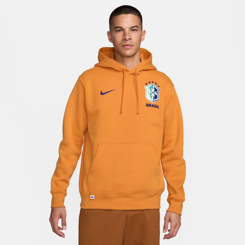 Nike Brasil NSW Club Hoodie - FJ7245-738-NIKE by Nike | Available at Niky's Sports