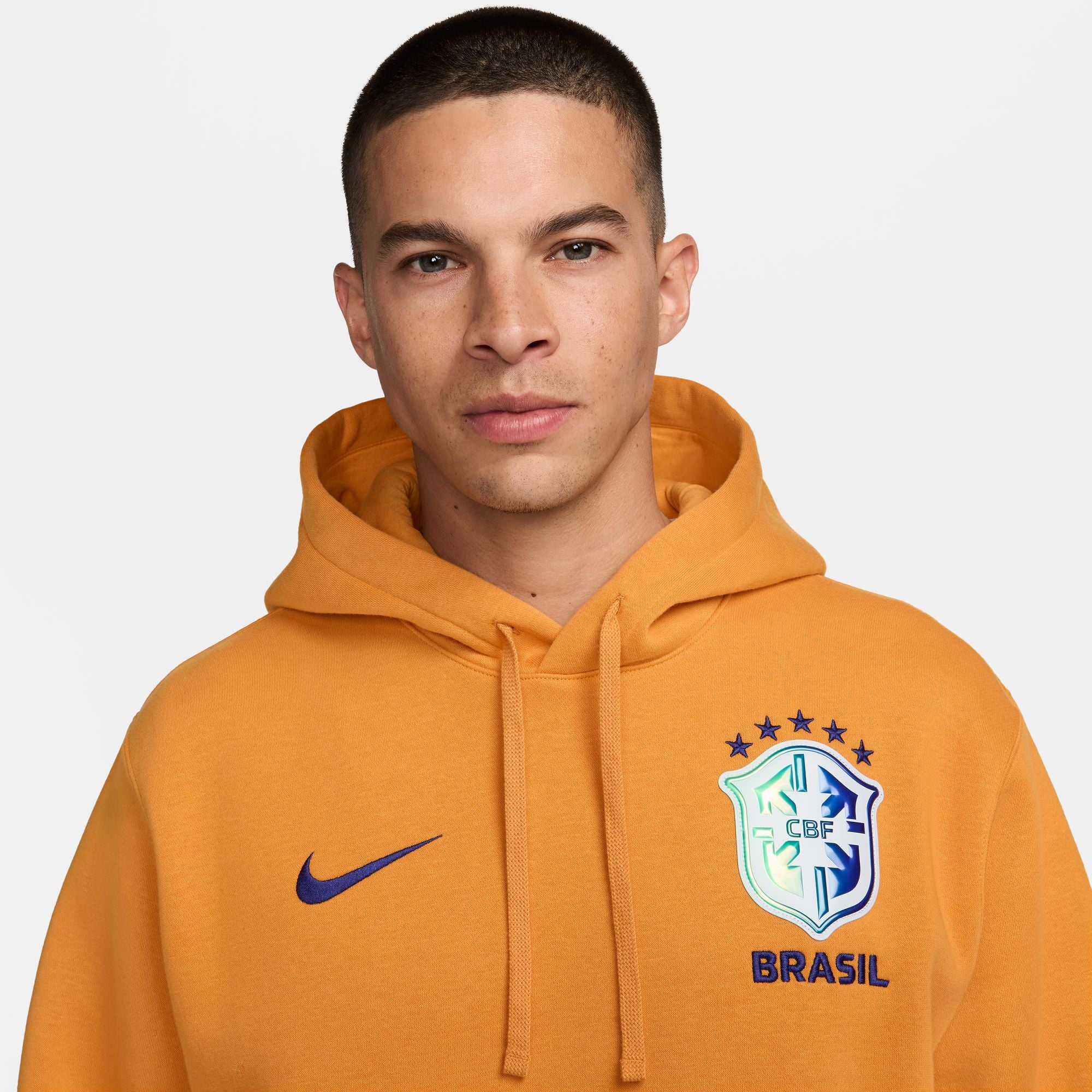 Nike Brasil NSW Club Hoodie - FJ7245-738-NIKE by Nike | Available at Niky's Sports