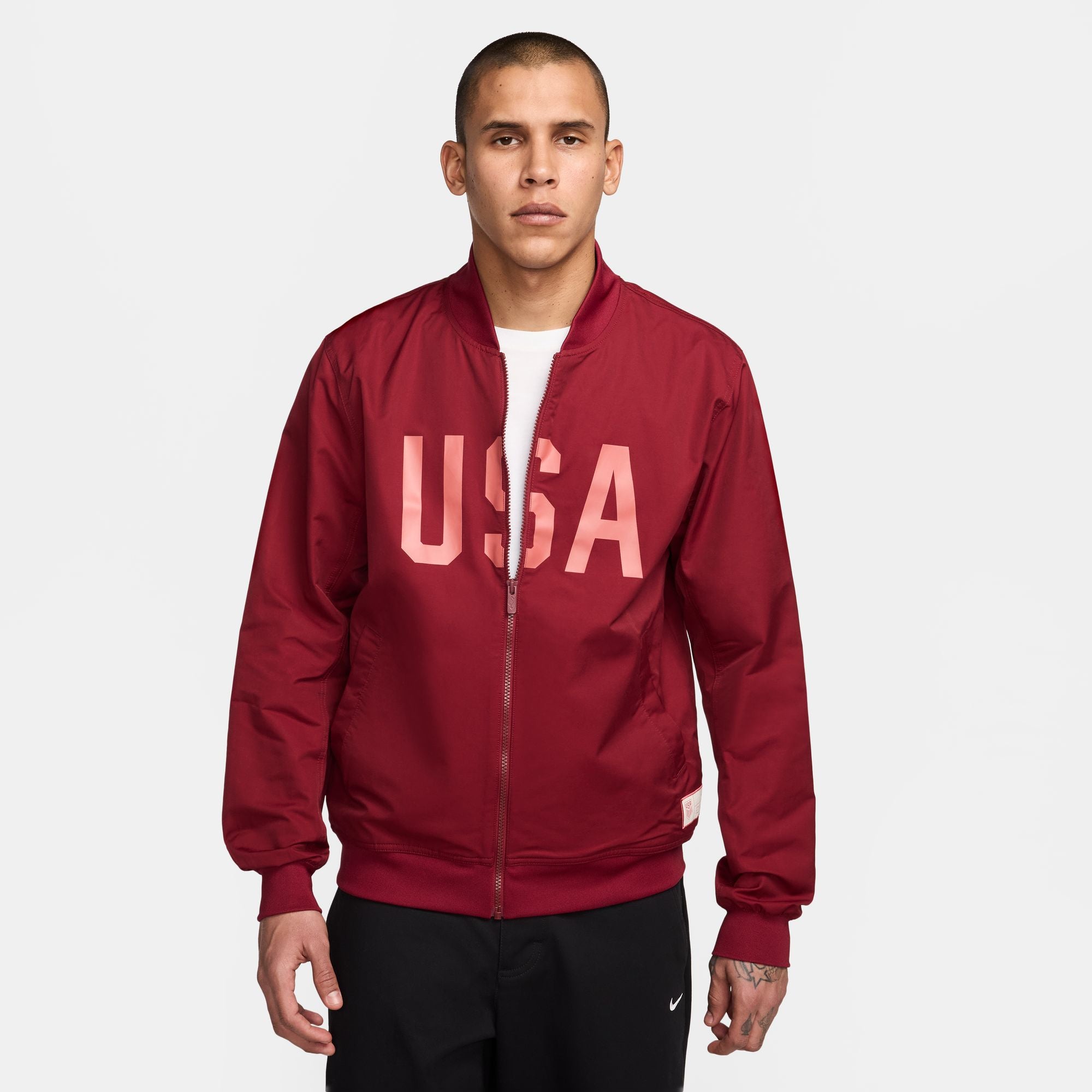 Nike USA Sport Essentials Men's Soccer Woven Bomber Jacket - FJ7447-677-NIKE by Nike | Available at Niky's Sports