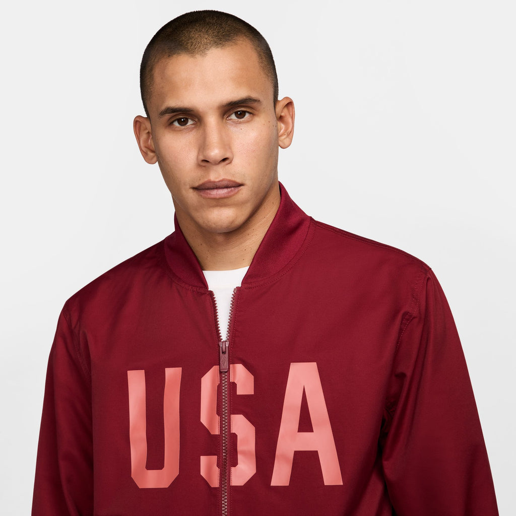 Nike USA Sport Essentials Men's Soccer Woven Bomber Jacket - FJ7447-677-NIKE by Nike | Available at Niky's Sports