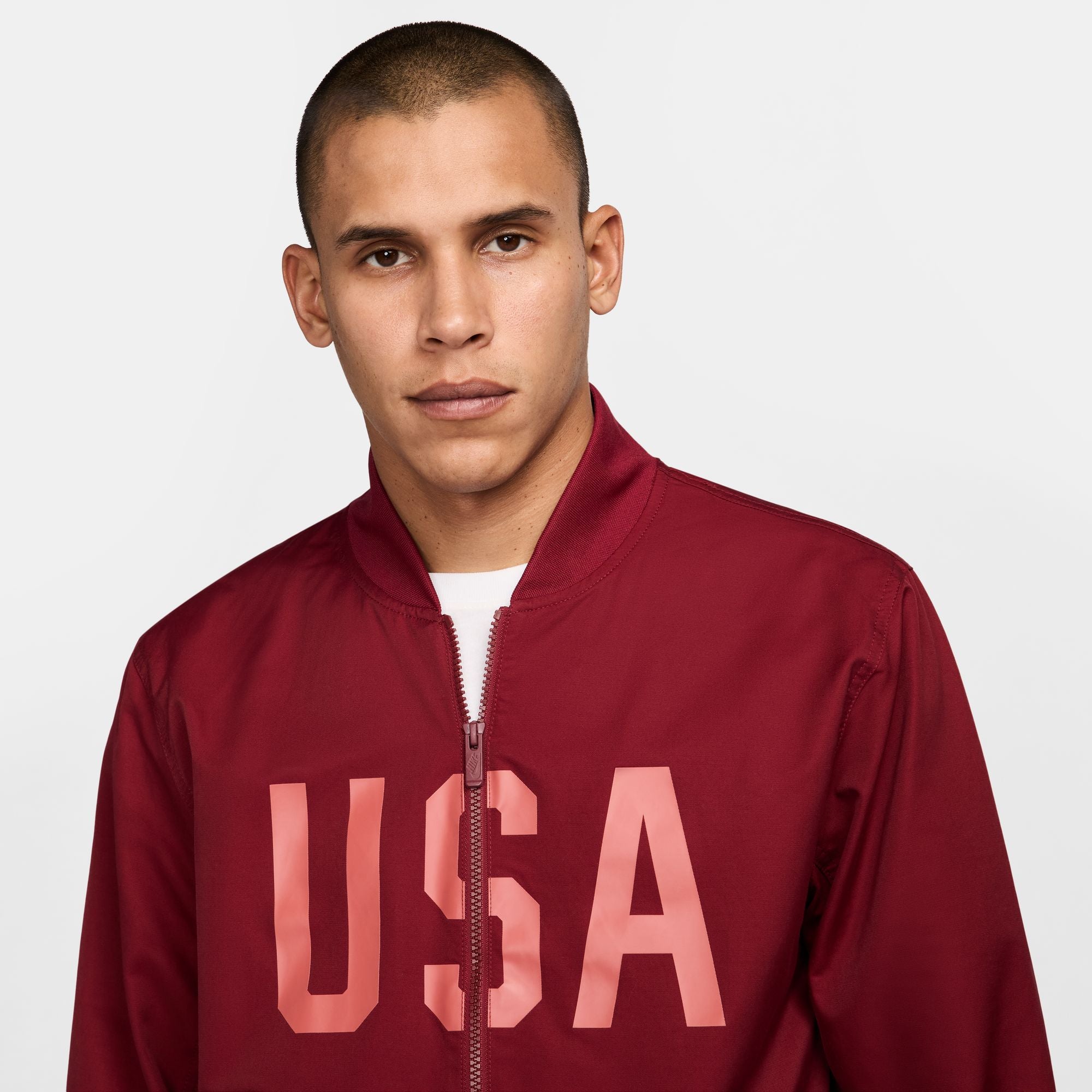 Nike USA Sport Essentials Men's Soccer Woven Bomber Jacket - FJ7447-677-NIKE by Nike | Available at Niky's Sports
