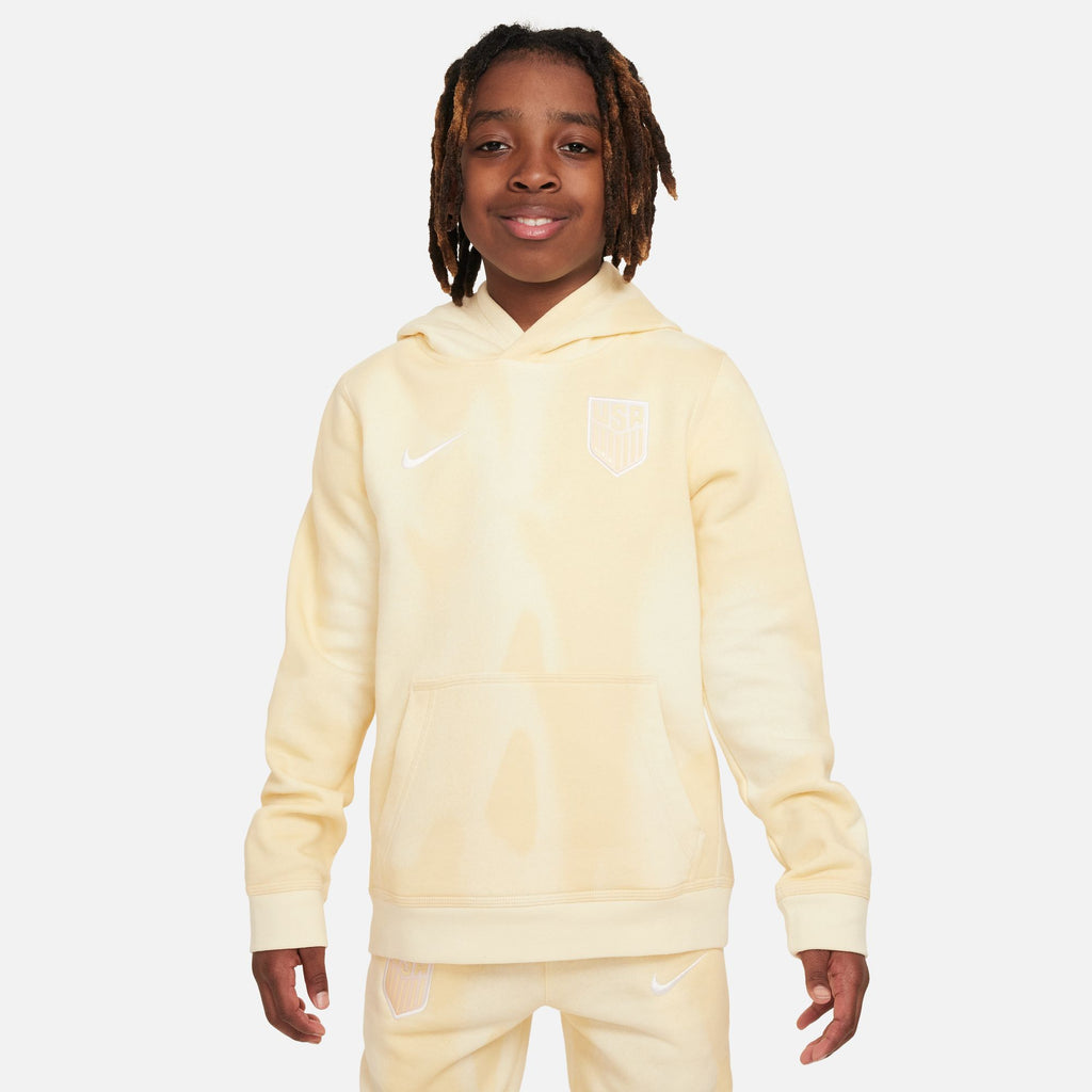 Nike USMNT Club Big Kids' (Boys') Soccer Pullover Hoodie - FJ8095-113-NIKE by Nike | Available at Niky's Sports