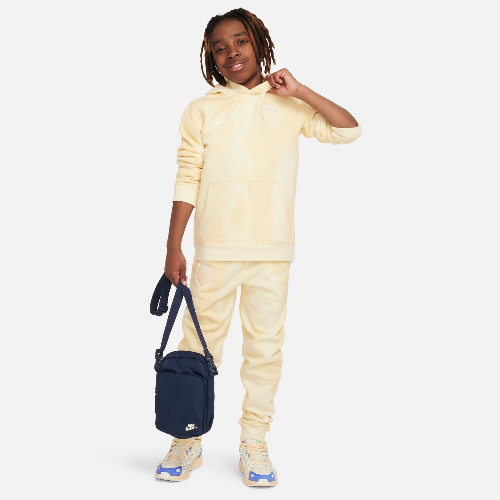 Nike USMNT Club Big Kids' (Boys') Soccer Pullover Hoodie - FJ8095-113-NIKE by Nike | Available at Niky's Sports